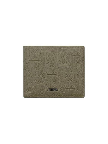 Gravity Leather Half Wallet Khaki - DIOR - BALAAN 1