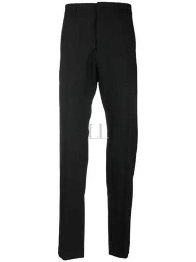 Cigarette Fit Wool Straight Pants Black - AMI - BALAAN 2