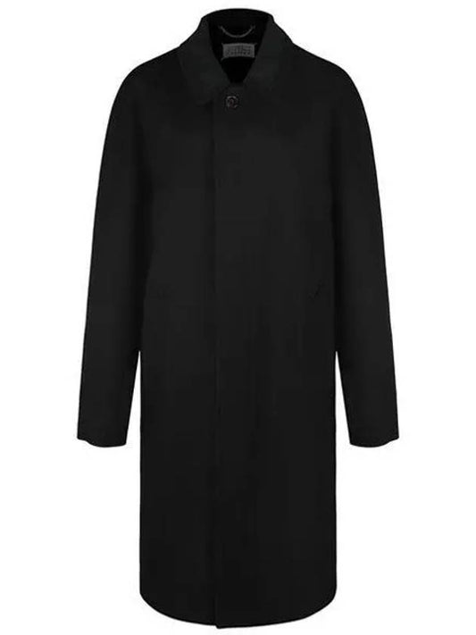 Wool Viscose Single Coat Black - MAISON MARGIELA - BALAAN 2