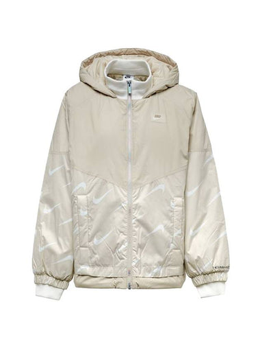 Therma Fit Icon Hooded Jacket Beige - NIKE - BALAAN 1