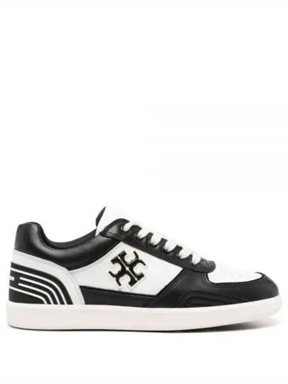 Clover Court Low Top Sneakers Purity Perfect Black - TORY BURCH - BALAAN 2