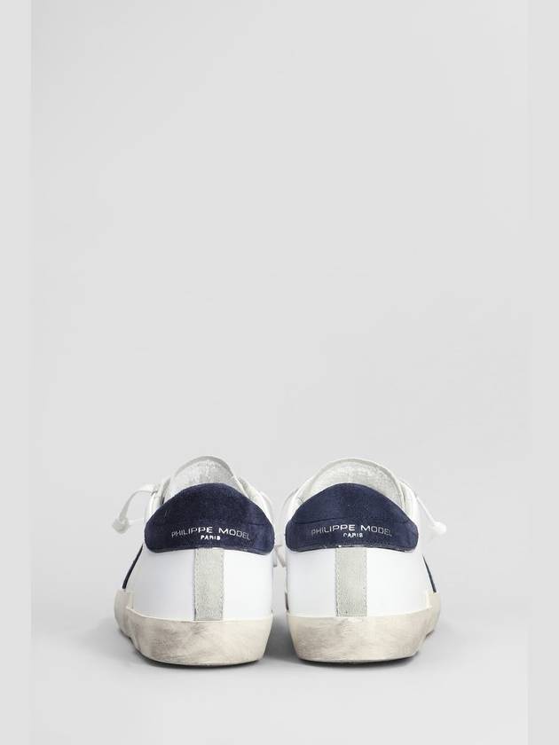 PRSX Navy Tab Low Top Sneakers White - PHILIPPE MODEL - BALAAN 5