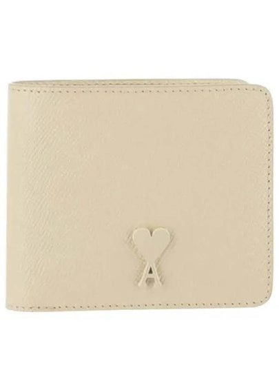 Heart Logo Half Wallet Ivory - AMI - BALAAN 2