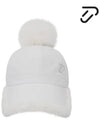 Women s Brim Fur Padded Inner Ear Cap IPL4WCP171 WH - IJP DESIGN - BALAAN 1