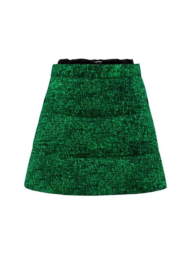 Women's Print Cotton A-Line Skirt Green - MONCLER - BALAAN 2