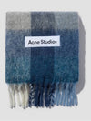 Check Mohair Muffler Grey Blue - ACNE STUDIOS - BALAAN 3