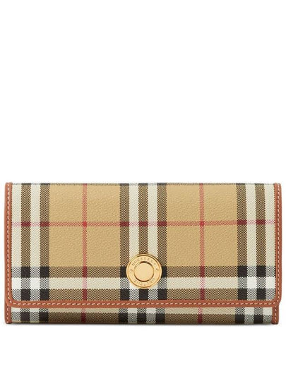 Check Long Wallet Beige - BURBERRY - BALAAN 2