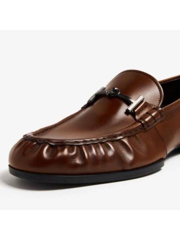 Double T Ring Loafers Brown - TOD'S - BALAAN 3