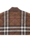 Check Stripe Quilted Bomber Jacket Brown - BURBERRY - BALAAN 8