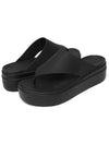 Women s Brooklyn Flip Height Wedge Heel Flop Slippers Sandals 208727 001 - CROCS - BALAAN 5