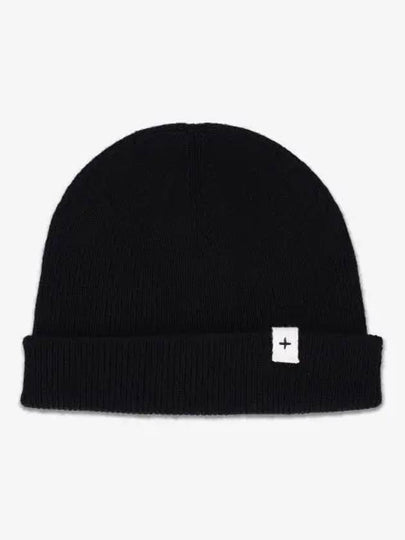 Logo Patch Knit Beanie Black - JIL SANDER - BALAAN 2