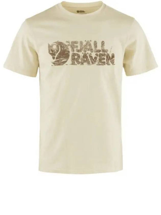 Men s Rush Logo Short Sleeve T Shirt Chalk White - FJALL RAVEN - BALAAN 2