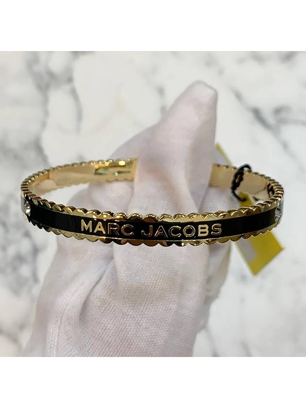 The Mardillion Scallop Bracelet Black Gold - MARC JACOBS - BALAAN 8