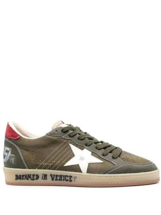 Ball Star Low Top Sneakers Green - GOLDEN GOOSE - BALAAN 1