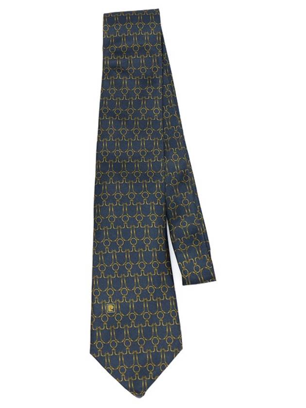 Pierre Cardin 100 silk navy pattern tie - ETC - BALAAN 3