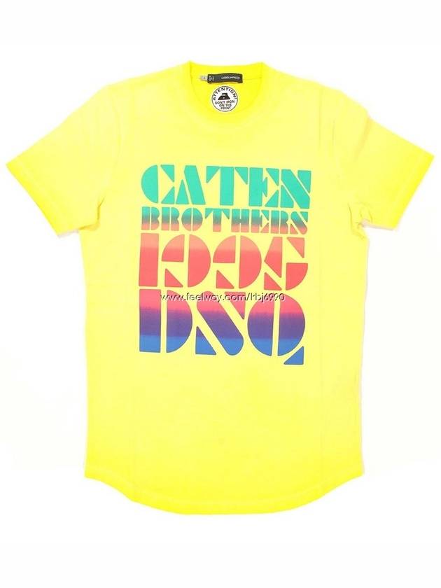 Men's CATEN Brothers Short Sleeve TShirt S74GC0809 - DSQUARED2 - BALAAN 5