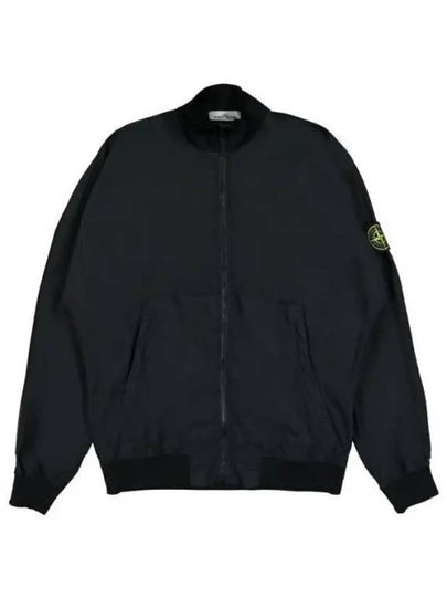 Cotton Nylon Ripstop Bomber Jacket Black - STONE ISLAND - BALAAN 2