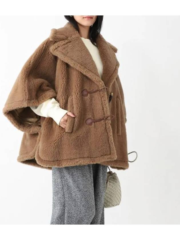 Shearling Cape Brown - MAX MARA - BALAAN 7