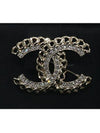 CC logo crystal chain brooch - CHANEL - BALAAN 4