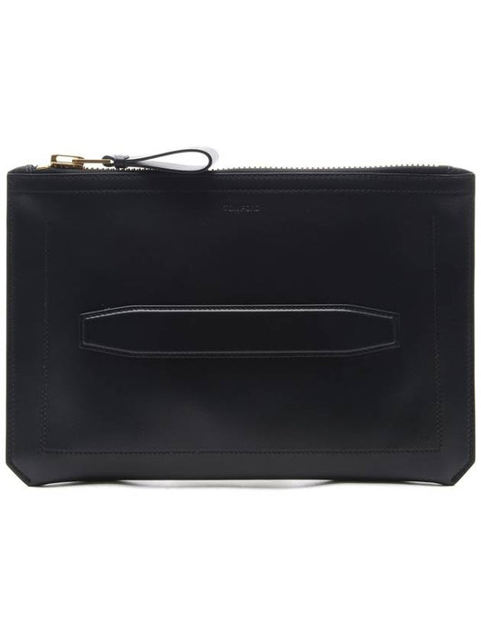 Men's Calf Clutch Bag Black - TOM FORD - BALAAN 2