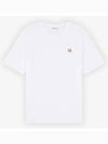 Fox Head Patch Classic Short Sleeve T-Shirt White - MAISON KITSUNE - BALAAN 3