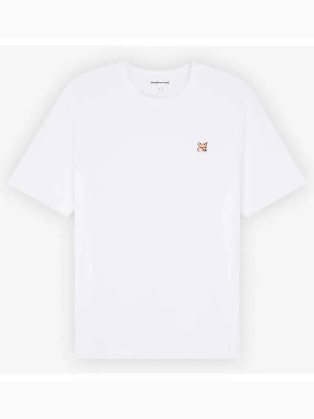 Fox Head Patch Classic Short Sleeve T-Shirt White - MAISON KITSUNE - BALAAN 3