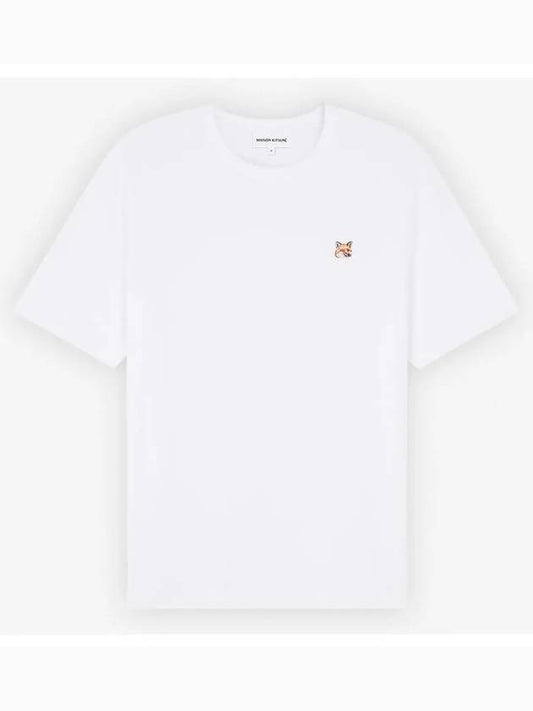 Fox Head Patch Classic Short Sleeve T-Shirt White - MAISON KITSUNE - BALAAN 2