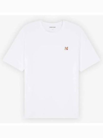 Fox Head Patch Classic Short Sleeve T-Shirt White - MAISON KITSUNE - BALAAN 2