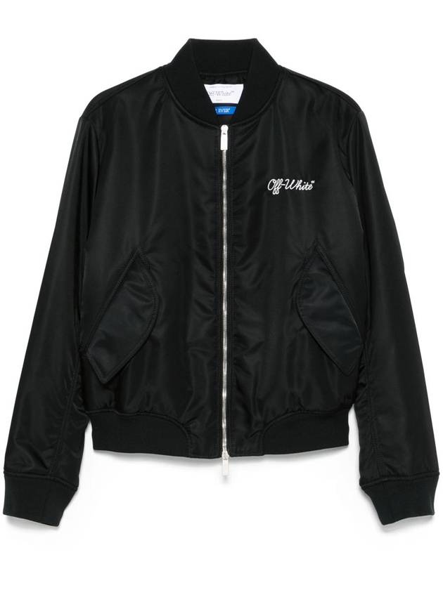 Off-White Script Nyl Bomber Jacket - OFF WHITE - BALAAN 1