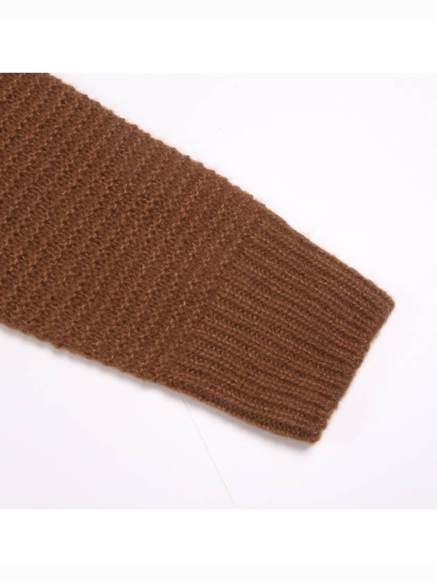 Satrapo Cashmere Knit Top Brown - MAX MARA - BALAAN.