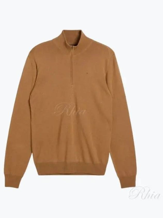 Kiyan Quarter Zip Turtleneck Knit Top Chipmunk - J.LINDEBERG - BALAAN 2