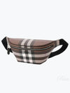 Checked Leather Bum Belt Bag Dark Birch Brown - BURBERRY - BALAAN 2