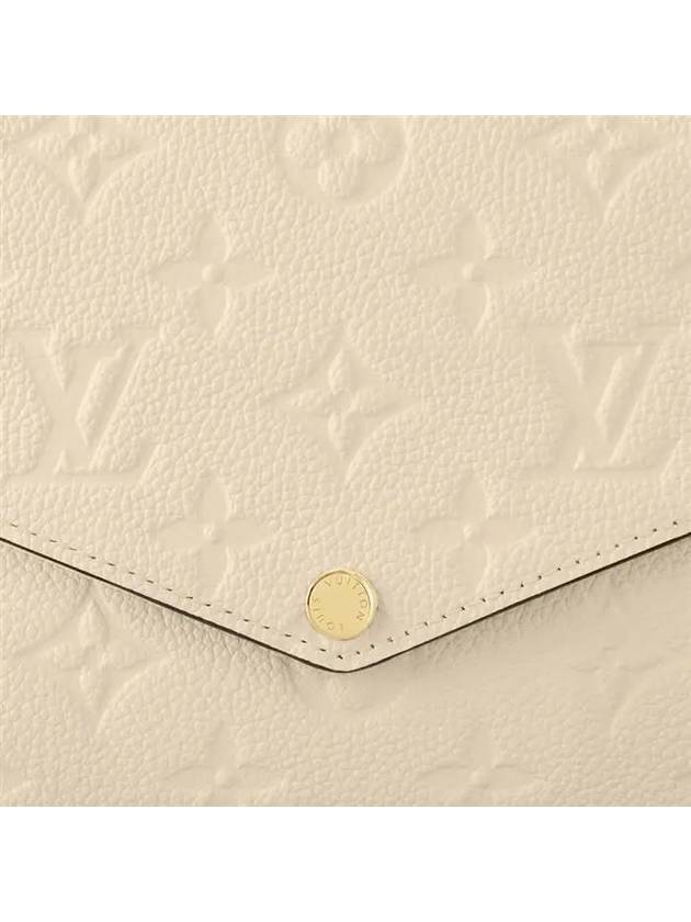 Pochette Felicie Monogram Empreinte Shoulder Bag Cream - LOUIS VUITTON - BALAAN 6