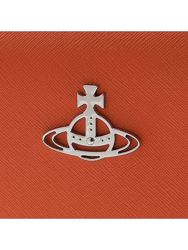 Saffiano Saddle Cross Bag Orange - VIVIENNE WESTWOOD - BALAAN 7