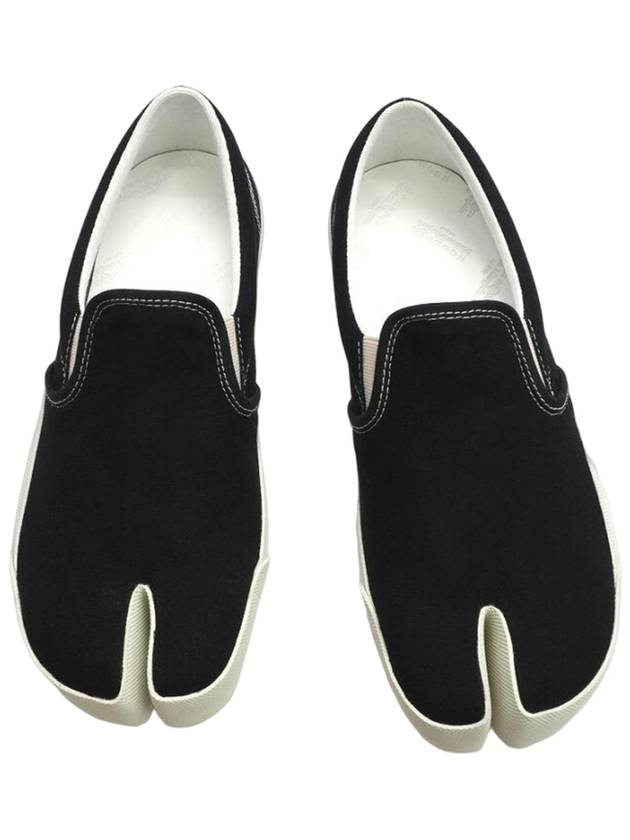 Men's Logo Stitch Tabi Slip-On Black - MAISON MARGIELA - BALAAN 4