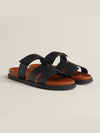 Chypre Calfskin Sandals Black - HERMES - BALAAN 2