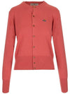 Bea Logo Cardigan Red - VIVIENNE WESTWOOD - BALAAN 1