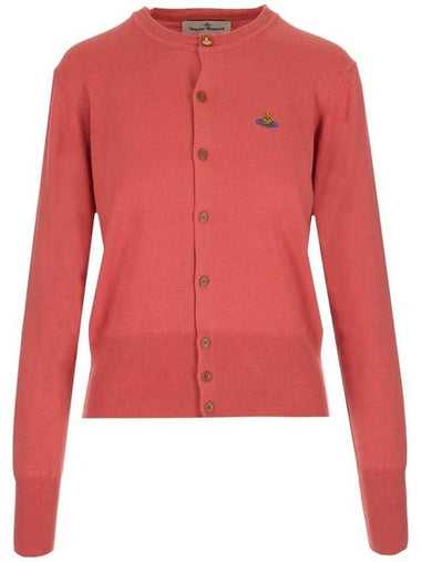 Bea Logo Cardigan Red - VIVIENNE WESTWOOD - BALAAN 1