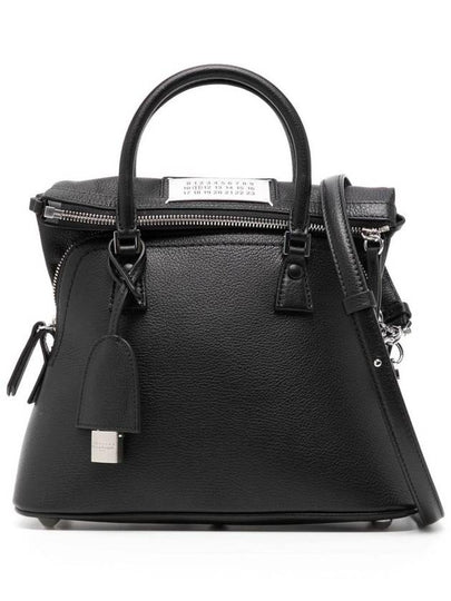 5AC Classic Mini Tote Bag Black - MAISON MARGIELA - BALAAN 2