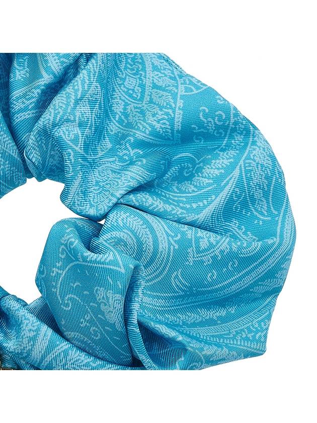 Paisley Pegasus Logo Scrunchy Blue - ETRO - BALAAN 7