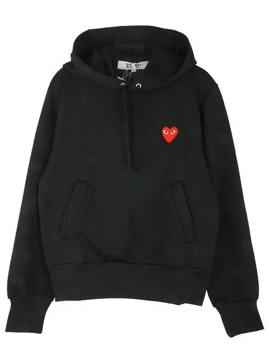 Red Heart Wappen Hoodie Top P1 T173 1 Black - COMME DES GARCONS - BALAAN 2