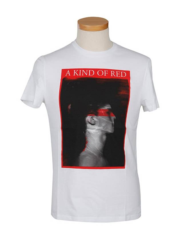 A Kind Of Red Short Sleeve T-Shirt White - NEIL BARRETT - BALAAN 3