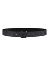 Men's LV 3 Steps Reversible Calfskin Leather Belt Black - LOUIS VUITTON - BALAAN 1