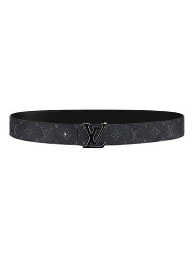 Men's LV 3 Steps Reversible Calfskin Leather Belt Black - LOUIS VUITTON - BALAAN 1