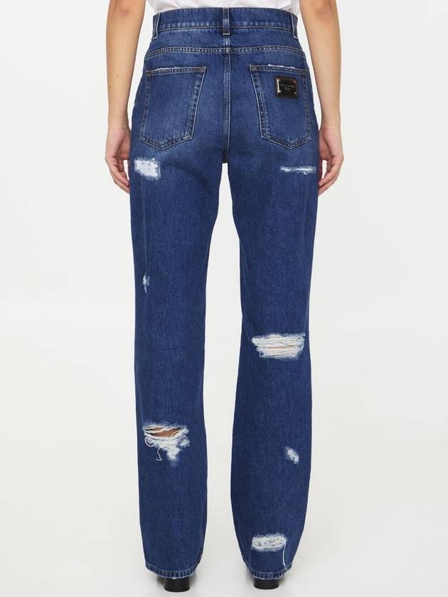 23 fw Distressed Jeans WITH Leo Print FTCGNDG8JU7S9001 B0020463868 - DOLCE&GABBANA - BALAAN 5