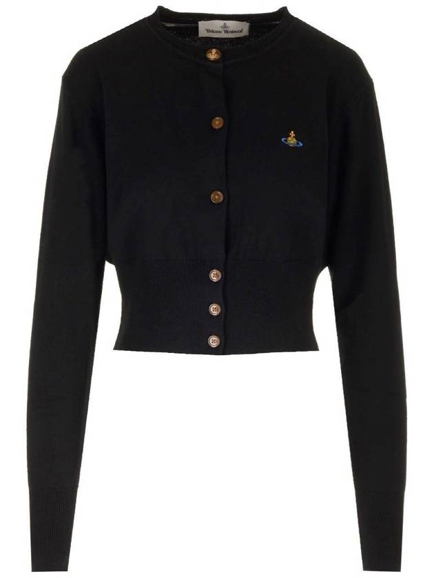 Bea Crop Cardigan Black - VIVIENNE WESTWOOD - BALAAN 2