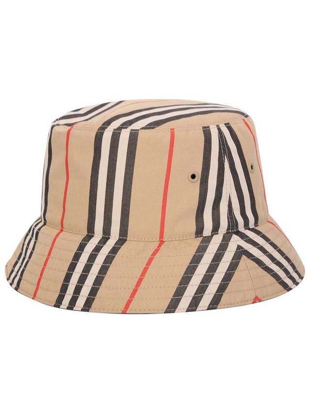 Embroidered Cotton Bucket Hat Beige - BURBERRY - BALAAN 3