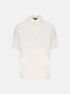 Men's MM Cotton Short Sleeve Polo Shirt White - LORO PIANA - BALAAN 2