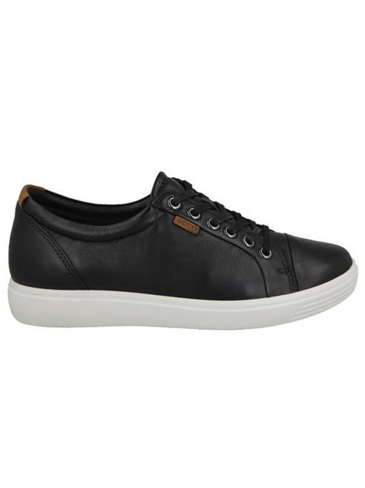 Soft 7 Low Top Sneakers Black - ECCO - BALAAN 1