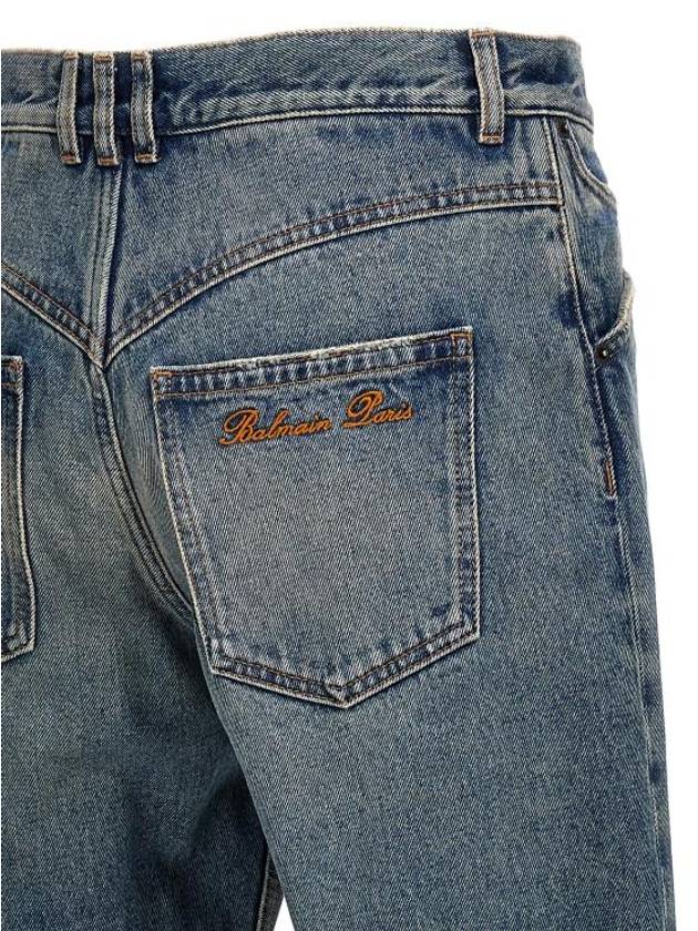 Men s Logo Embroidery Denim Jeans CH1MI070DD976FF BPG - BALMAIN - BALAAN 4